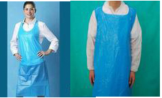 PE apron (blue color) (MSF-PEAP)