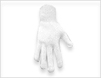 Knitted Bleached Cotton Gloves