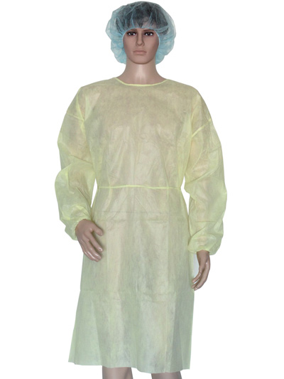 Nonwoven surgical gown